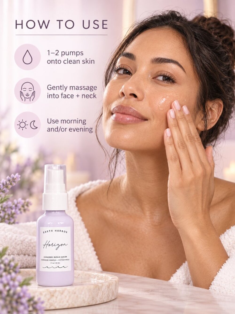 Earth Harbor Horizon Ceramide Repair Serum Full Size 1 oz NIB - Picture 4 of 6